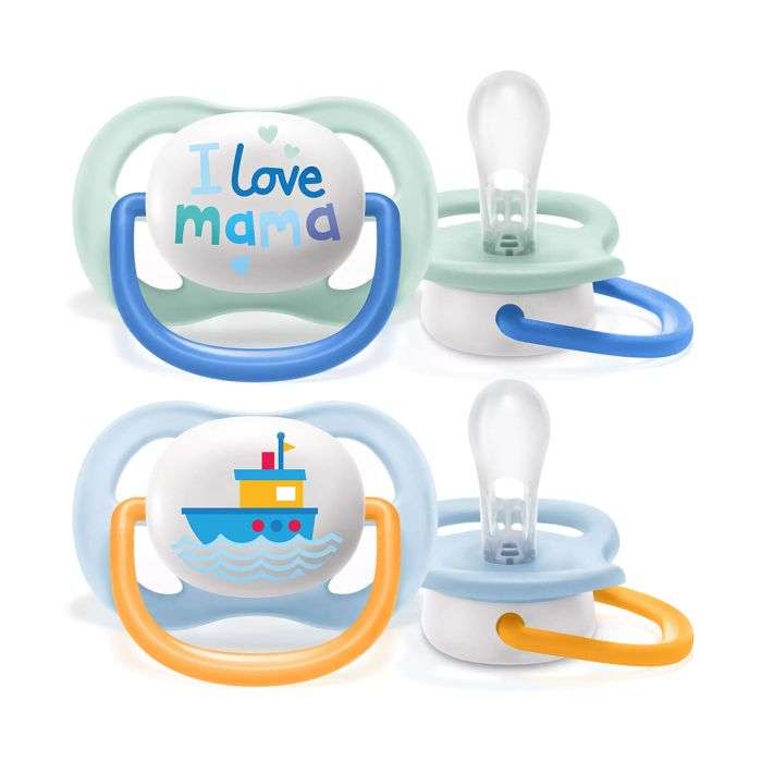 AVENT 2 SUCETTES 0-6 MOIS ULTRA AIR HAPPY
