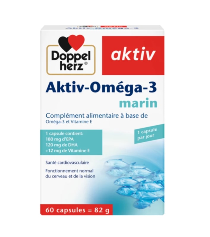 DOPPEL HERZ AKTIV OMEGA 3 BOITE 60 CAPSULES