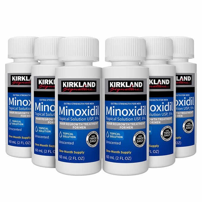 KIRKLAND MINOXIDIL TOPICAL SOLUTION USP, 5% 60ML — vue 3