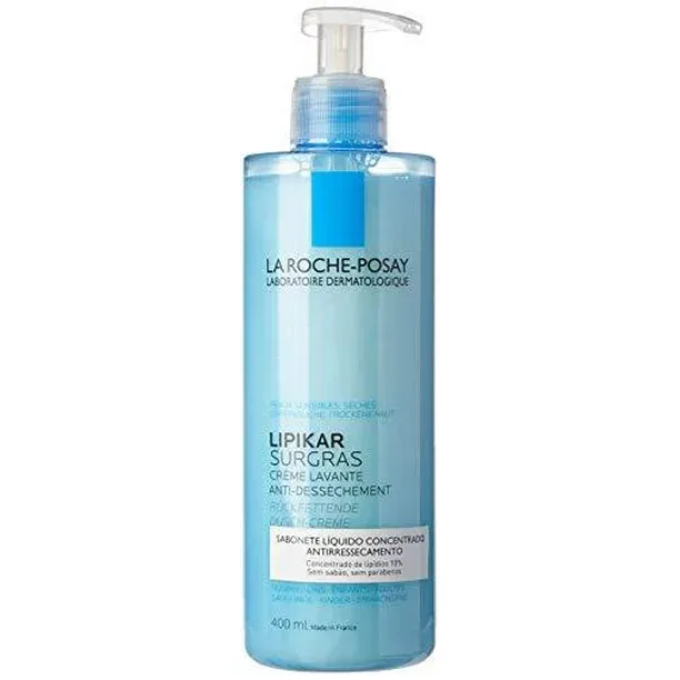 LA ROCHE POSAY LIPIKAR SURGRAS CREAM LAVANTE ANTI-DESSECHEMENT PEAUX SENSIBLES-SECHES 400ML