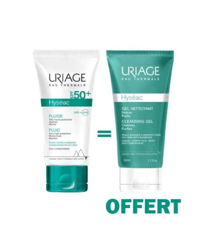 URIAGE HYSÉAC FLUIDE SOLAIRE SPF 50+ 50ML HAUTE PROTECTION