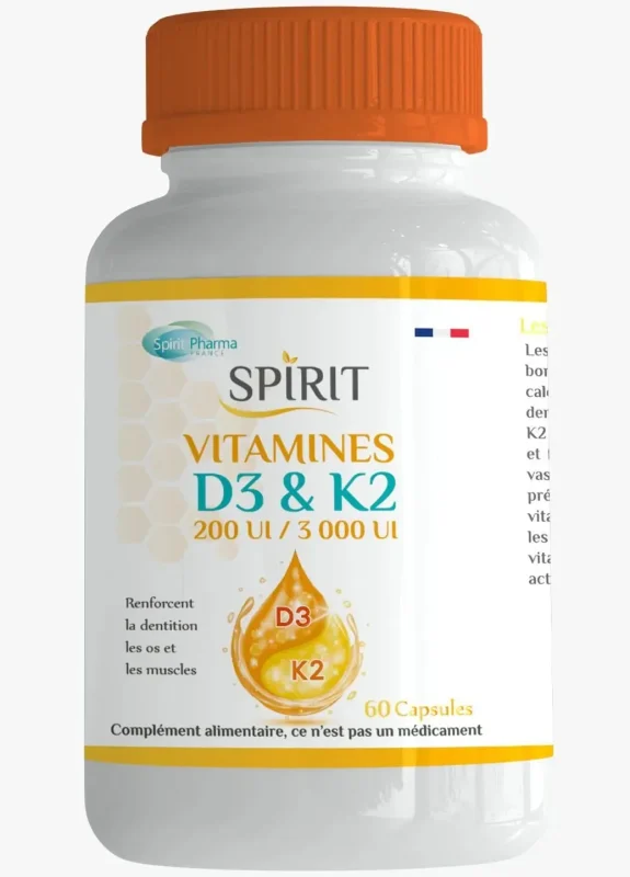 SPIRIT VITAMINES D3 & K2 60CAPSULES