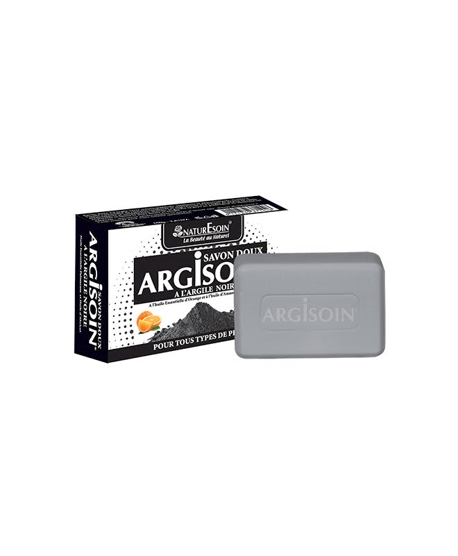 NATURESOIN SAVON ARGILE NOIRE ARGISOIN TOUS TYPE DE PEAUX 125G