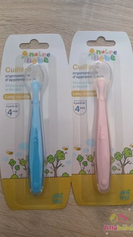 CUILLERE D APRRENTISSAGE EN SILICON NB PLUS