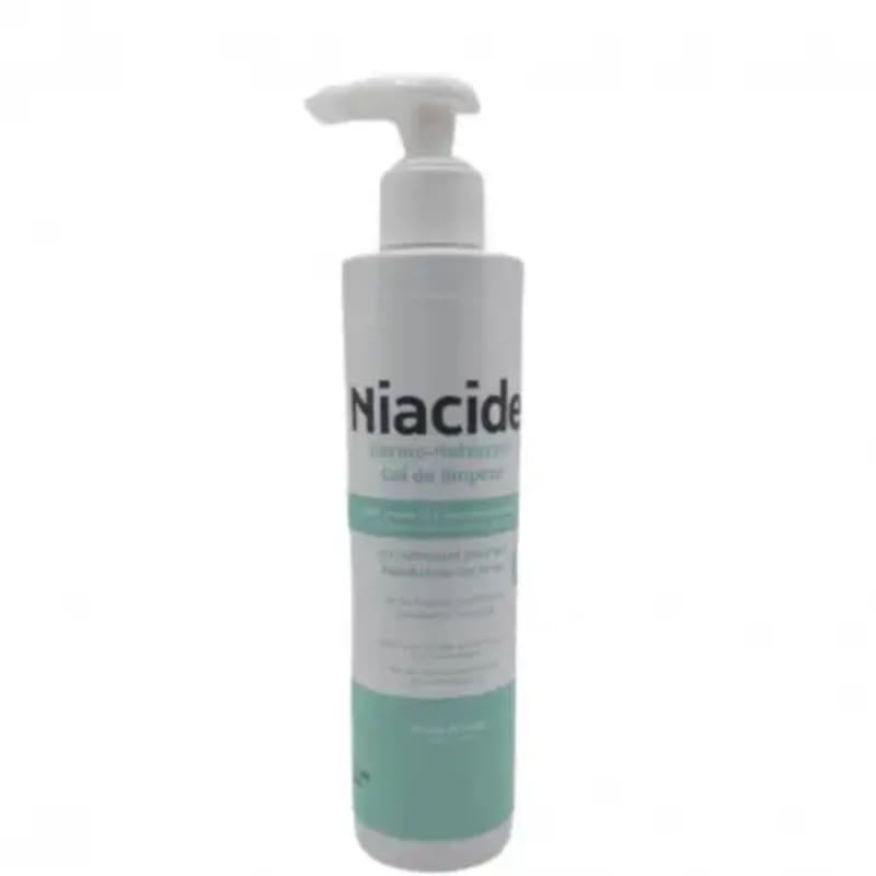 NIACIDE DERMO-NETTOTANT GEL DE LIMPEZA VISAGE ET CORPS PEAU GRASSE ET A TENDANCE ACNEIQUE 200ML