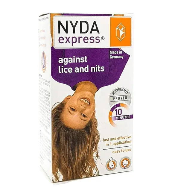 NYDA EXPRESS SHAMPO CONTRE LES POUX ET LES LENTES POUR TOUS AGES 50ML