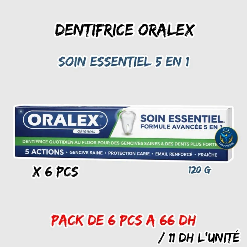 ORALEX SOIN ESSENTIEL FORMULE AVANCEE 5 EN 1 120G