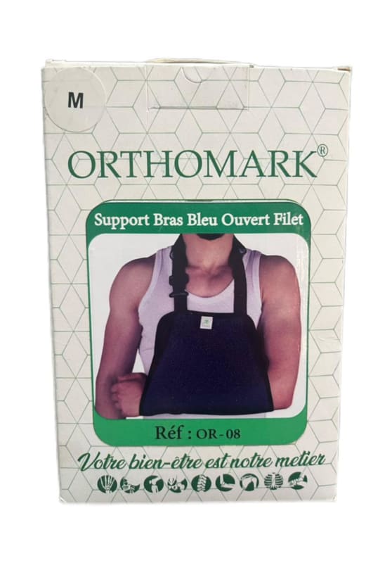 ORTHOMARK SUPPORT BRAS BLEU OUVERT FILET