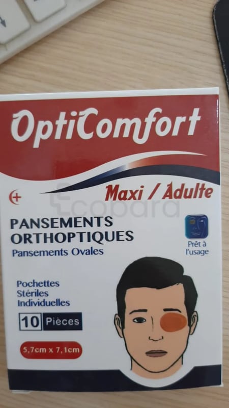 OPTICOMFORT ADULTE X10 PANSEMENTS ORTHOPTIQUES Ovales