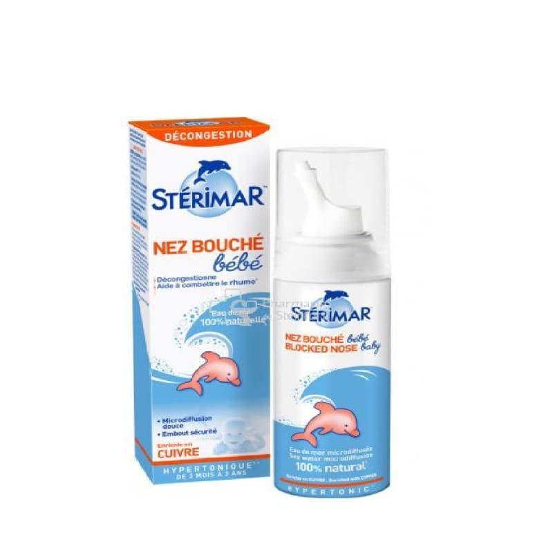 STERIMAR NEZ BOUCHE BEBE ENFANT CUIVRE HYPERTONIQUE 50ML