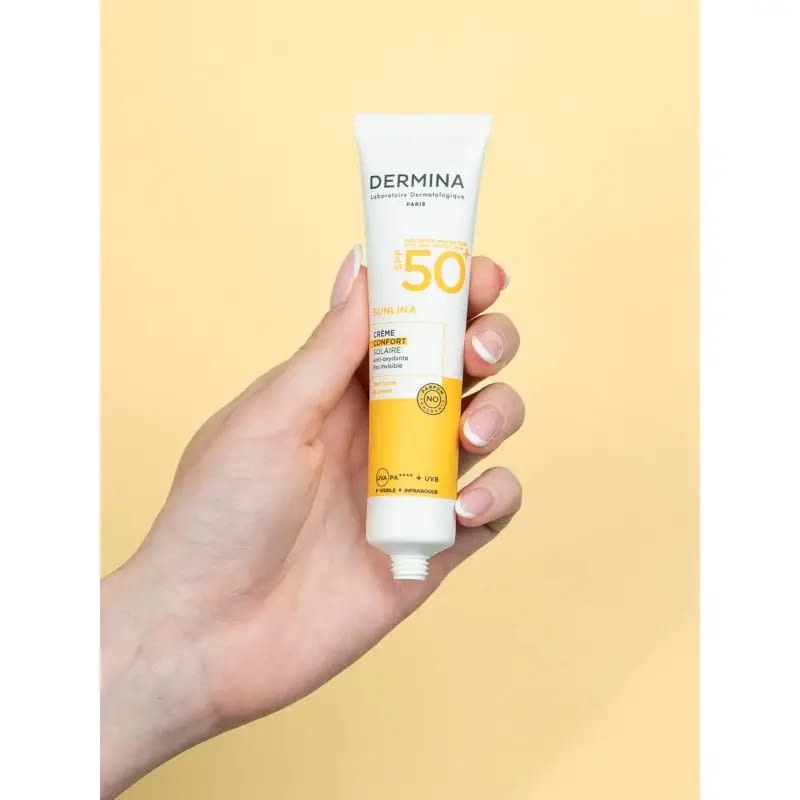 DERMINA SUNLINA CREME CONFORT INVISIBLE SPF50 40ML