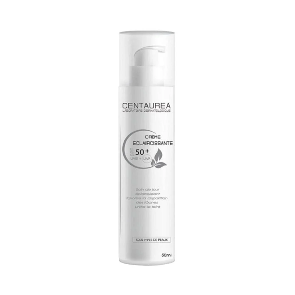 CENTAUREA CREME ECLAIRCISSANTE SPF50+ TOUS TYPE DE PEAUX 50ML