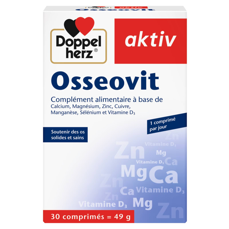 DOPPEL HERZ AKTIV OSSEOVIT 30COMPRIMES